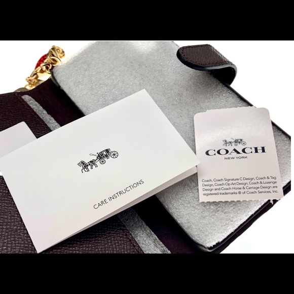 Purple Glittery Heart Phone Case Coach NIB Gift - Picture 8 of 16